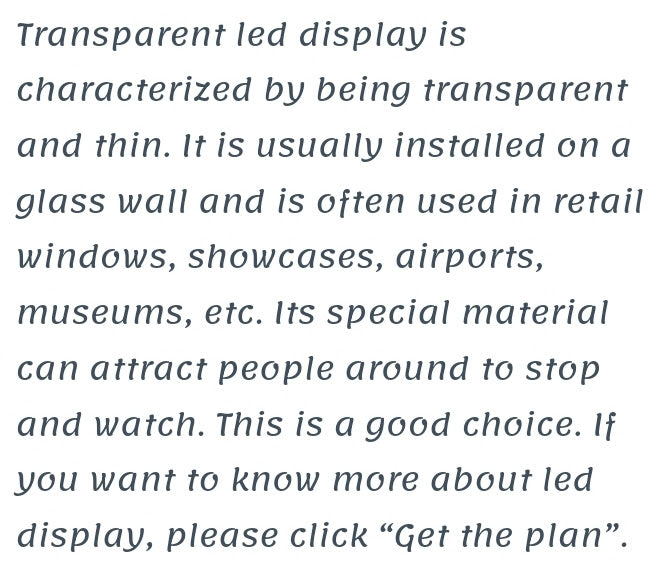 Transparent LED Display T3.9 1000 x 1000(mm)