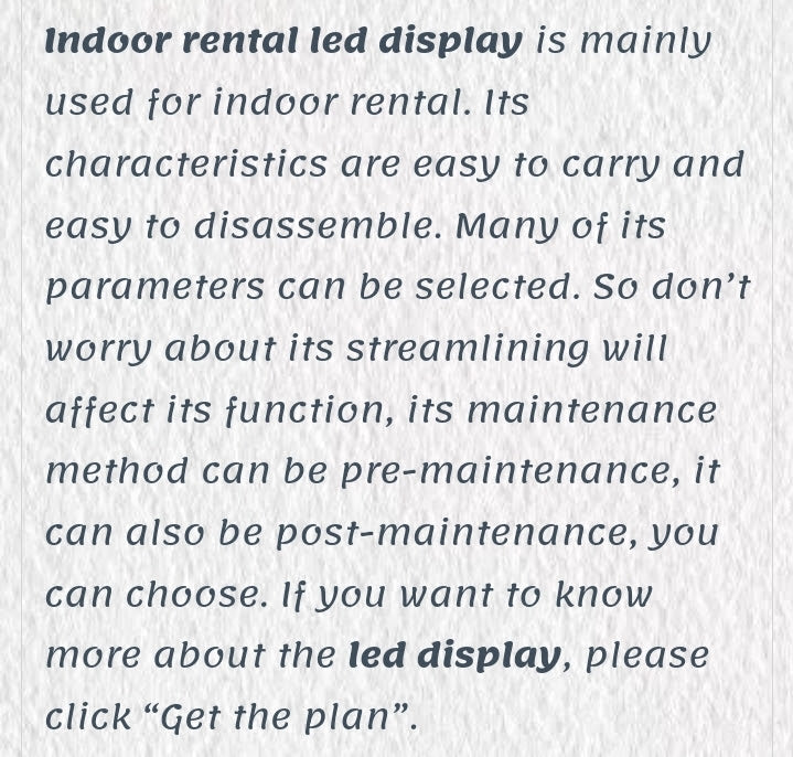 R Series INDOOR Rental LED Display R2.9 500x1000mm