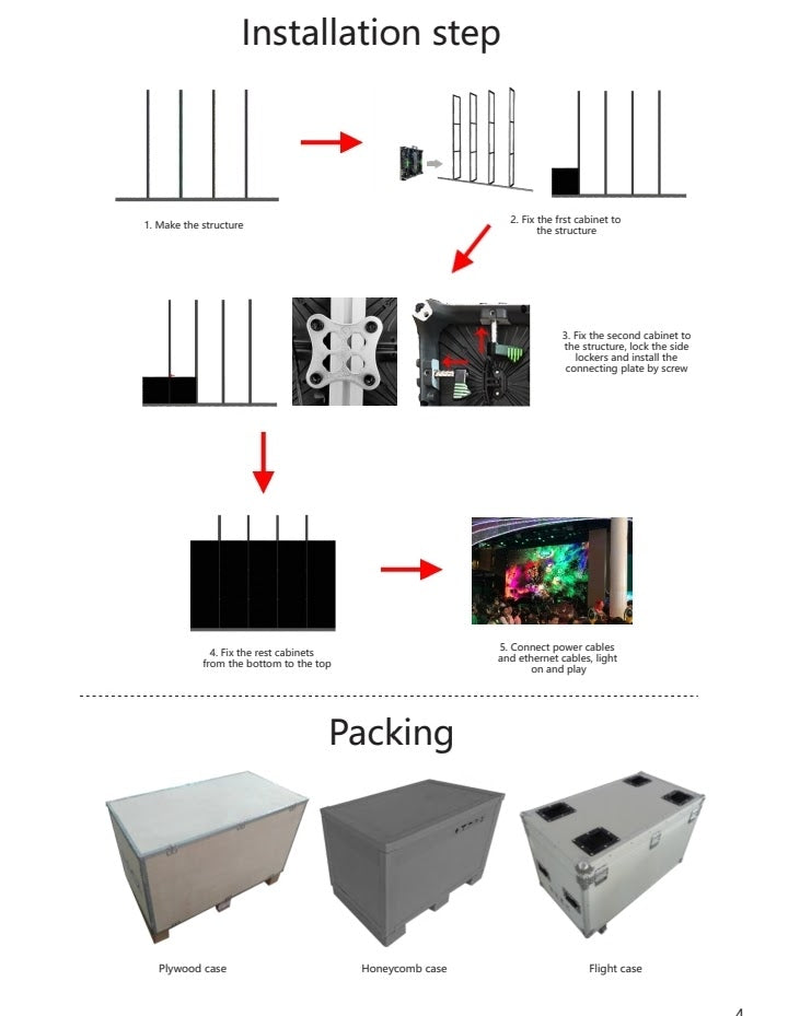 R Series INDOOR Rental LED Display R2.9 500x1000mm