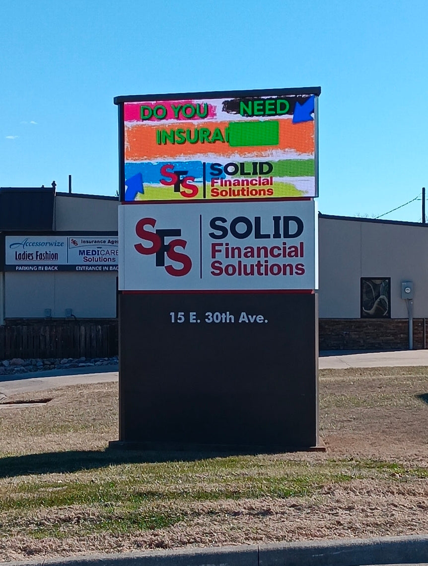 3' x 6' 2 SIDED P6.35 COPPER WIRE PROGRAMABLE LED VIDEO MESSAGING DISPLAY