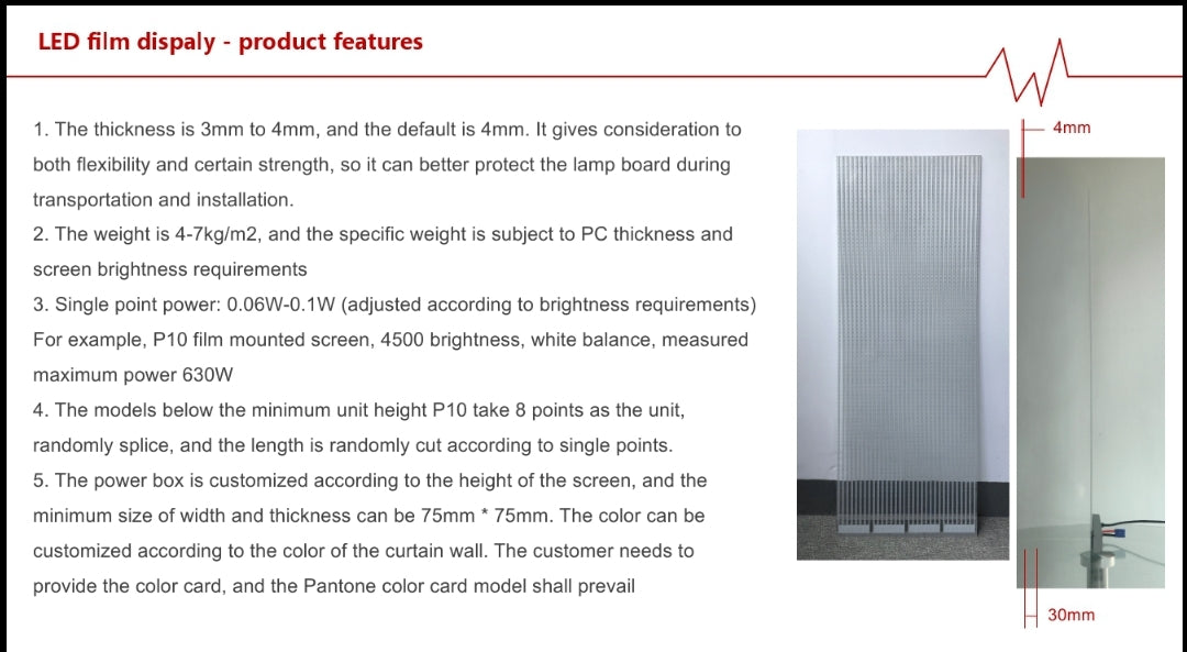 LED Transparant Film Sinange