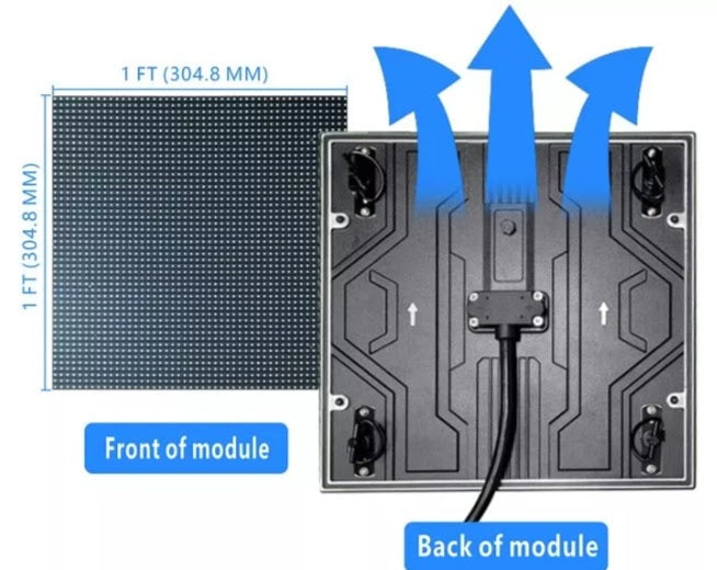 3' x 6' 2 SIDED P6.35 GOLD WIRE LED VIDEO MESSAGING DISPLAY