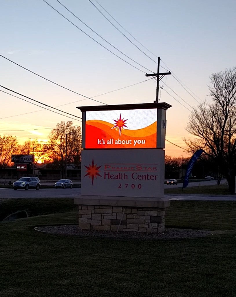 3' x 6' 2 SIDED P6.35 GOLD WIRE LED VIDEO MESSAGING DISPLAY