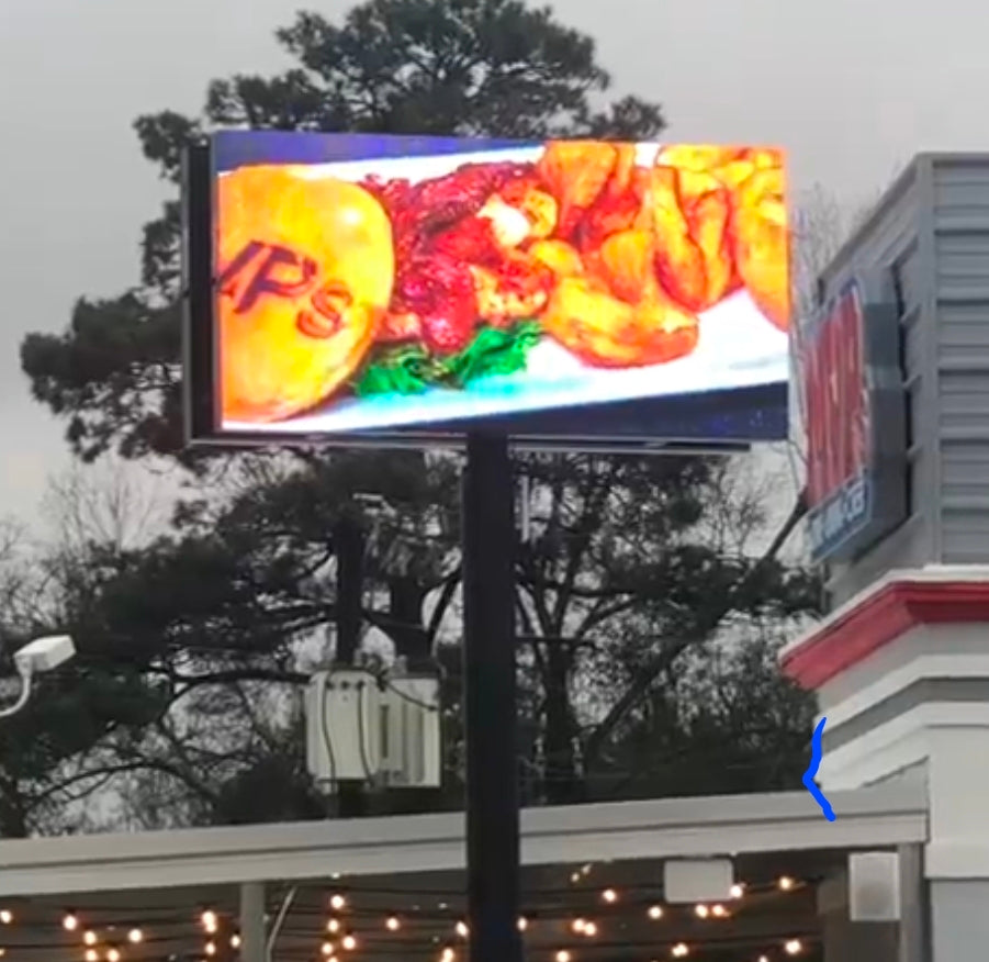 3' x 6' 2 SIDED P6.35 GOLD WIRE LED VIDEO MESSAGING DISPLAY