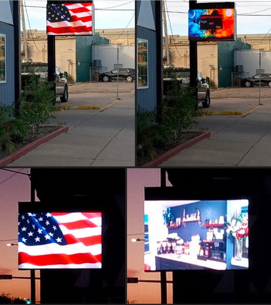 3' x 6' 2 SIDED P6.35 GOLD WIRE LED VIDEO MESSAGING DISPLAY