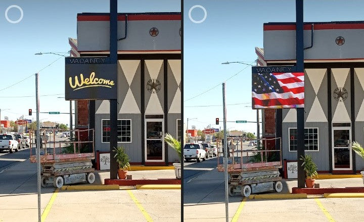 3' x 6' 2 SIDED P6.35 GOLD WIRE LED VIDEO MESSAGING DISPLAY